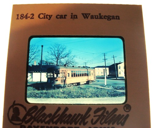 Juego de caja/20 diapositivas años 50 CHICAGO THE NORTH SHORE LINE ELECTRIC RAILWAY Blackhawk - Imagen 10 de 24