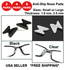 2-4-6 Pairs Anti-slip Stick On Nose Pads For Eyeglasses Sunglasses Glasses