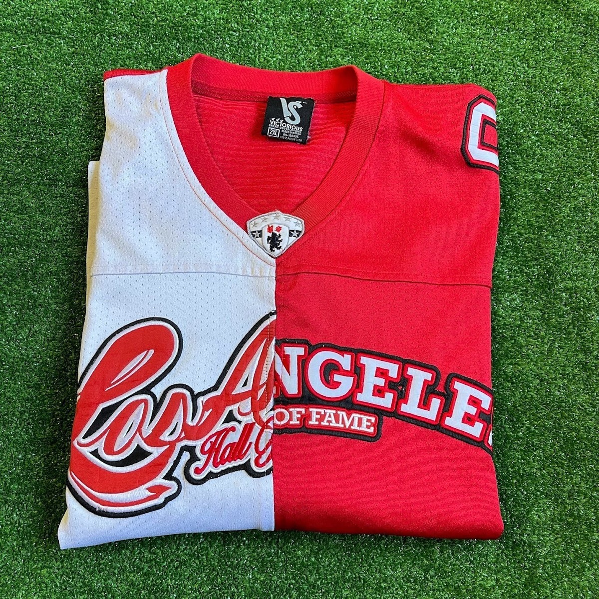 Victorious ロサンゼルス シャツ 2XL Victorious Los Angeles Hall of Fame Rare Football Jersey