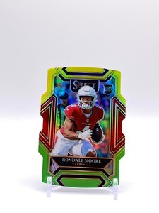2021 PANINI SELECT RONDALE MOORE ROOKIE CARD RC CLUB LEVEL GREEN YELLOW DIE CUT