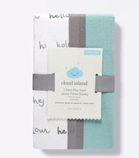 Play Yard / Pen Sheets Island Cloud Target 2 pk Jersey Fitted Sheets Target New