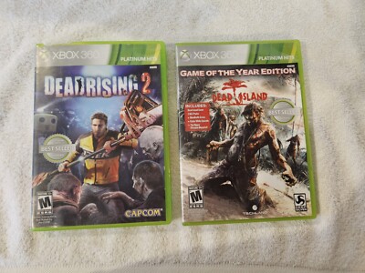 2 Microsoft Xbox 360 Games Dead Island Game Of Year Edition & Dead Rising 2