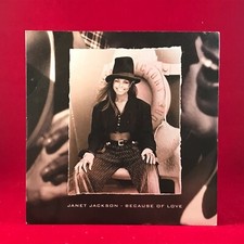 JANET JACKSON Because Of Love 1994 UK 7" vinyl single original virgin record 45
