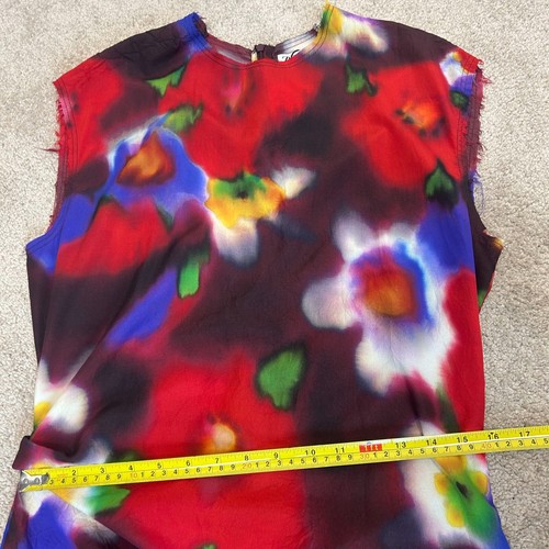 Zara Floral Print Dress From ZW Collection Womens Large Midi Sleeveless NWOT - Picture 12 of 14
