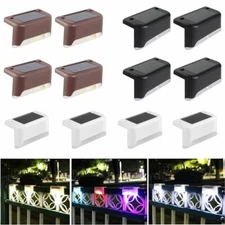 4-20pc Solar LED Bright Deck Lights Outdoor Garden Patio Railing Yard Path Lamps