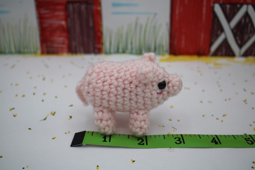 Cute Handmade Crochet Piglet - Picture 6 of 6