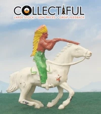 JOHN HILL CO ( JOHILLCO ) NATIVE INDIAN CHIEF  W/ RIFLE MOUNTED ON HORSE 🔥1075