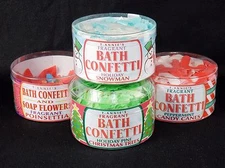 Bath Confetti 4 Pk ~ Assorted Holiday Scents & Shapes, T. Annie's Nature Bouquet