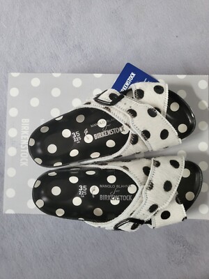 Manolo Blahnik X Birkenstock, Polka Dots, Gr. 35, neu