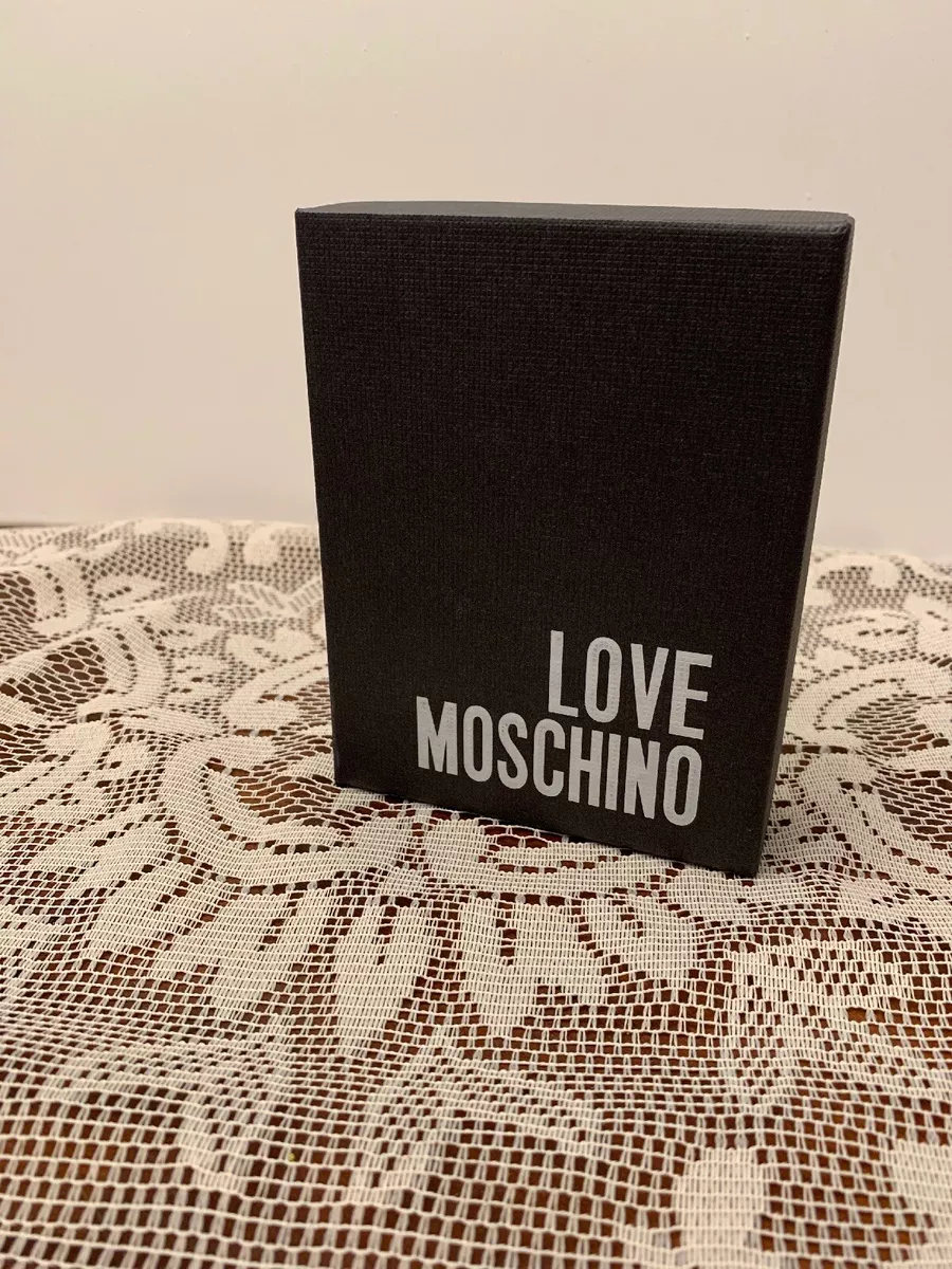 LOVE Moschino Quilted Wallet NEW $141 NWT AUTH ivory handbag DESIGNER purse  SALE