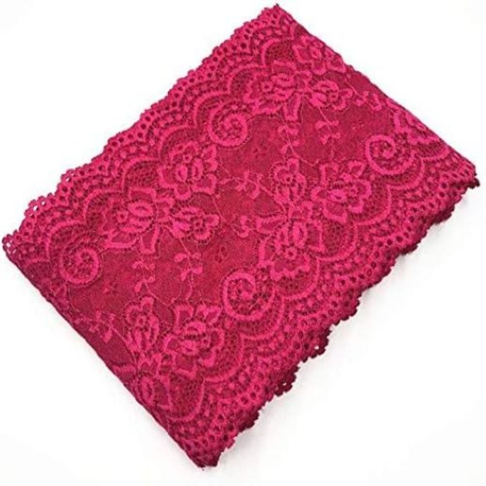 Rose Red lace fabric Nylon lace Trim Sewing Supplies Rose Red Lace DIY