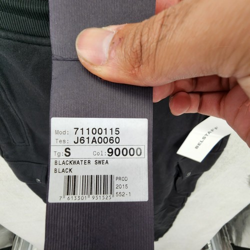 BELSTAFF Mens Sz SMALL Blackwater Tapered Moto Sweatpants, Black - Picture 14 of 21