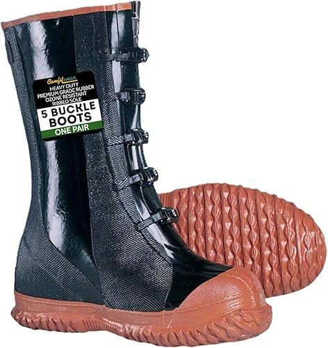 Black Rubber Buckle Boots for Men for sale - eBay display picture 3