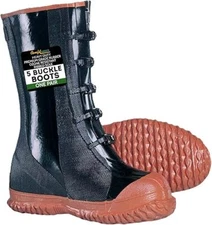 Heavy Duty Premium Grade Ozone Resistant Cotton Lined 5-Buckle Boots 1 Pair