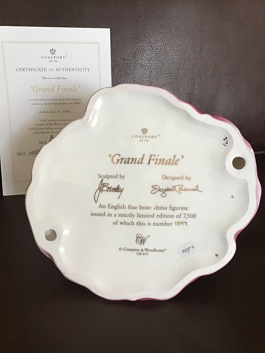 RARE COALPORT GRAND FINALE FIGURINE CW673 Unboxed + Original Box
