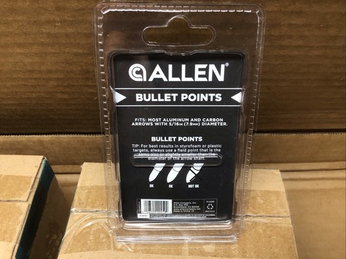 NUEVO 20 Allen Bullet Points 5/16"/7,9 mm 125 grano se adapta a la mayoría del carbono y aluminio - Imagen 2 de 2