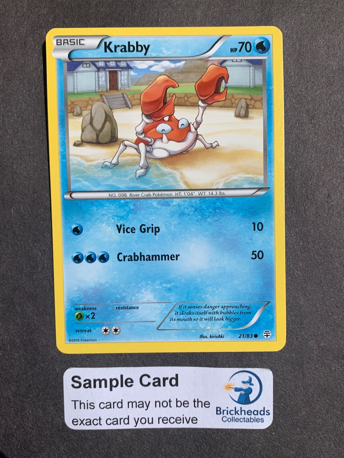 Krabby 21/83 Common | XY Generations | Pokemon Card