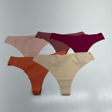 5 Pack Multicolored Seamless Thongs Women's Size Medium NEW