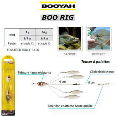 Spinnerbaits BOOYAH Boo Rig 14 G / 1/2 OZ Zander, Pike, Zander, Pike ...