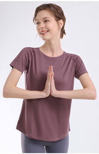 Camisa para mujer de secado rápido ligero entrenamiento atlético yoga para correr tenis gimnasio - Imagen 5 de 25