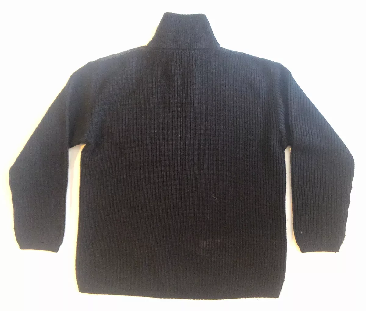 Mens black online zipper sweater