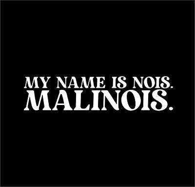 Malinois Dog Name Auto Aufkleber Hundeaufkleber Folie Belgian Mali Hundemotiv 