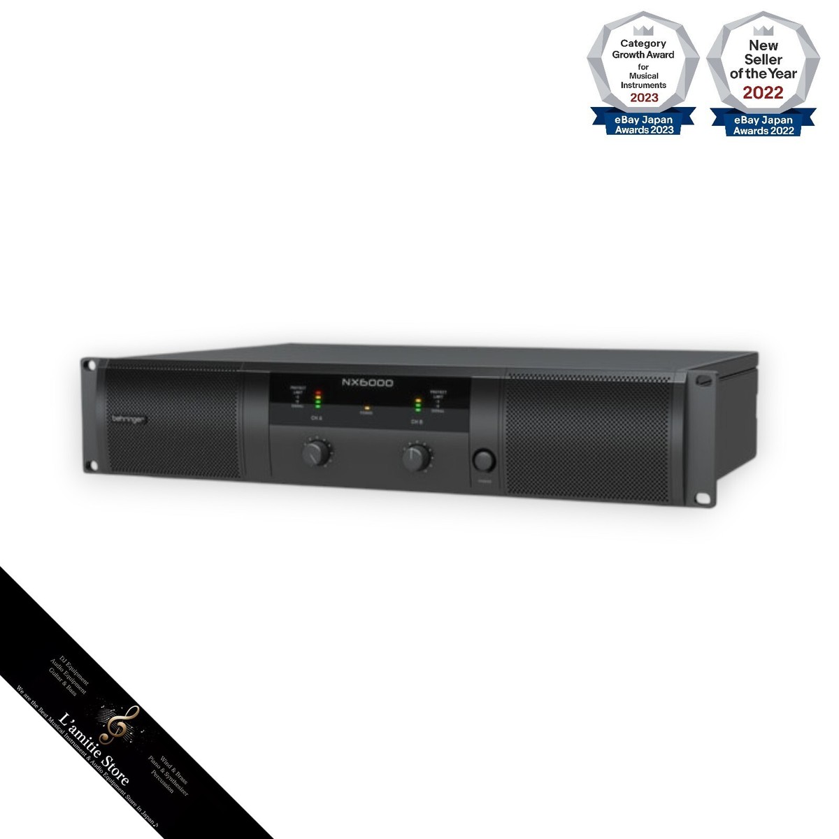 Behringer NX6000 6000W 2-channel Power Amplifier JP Black