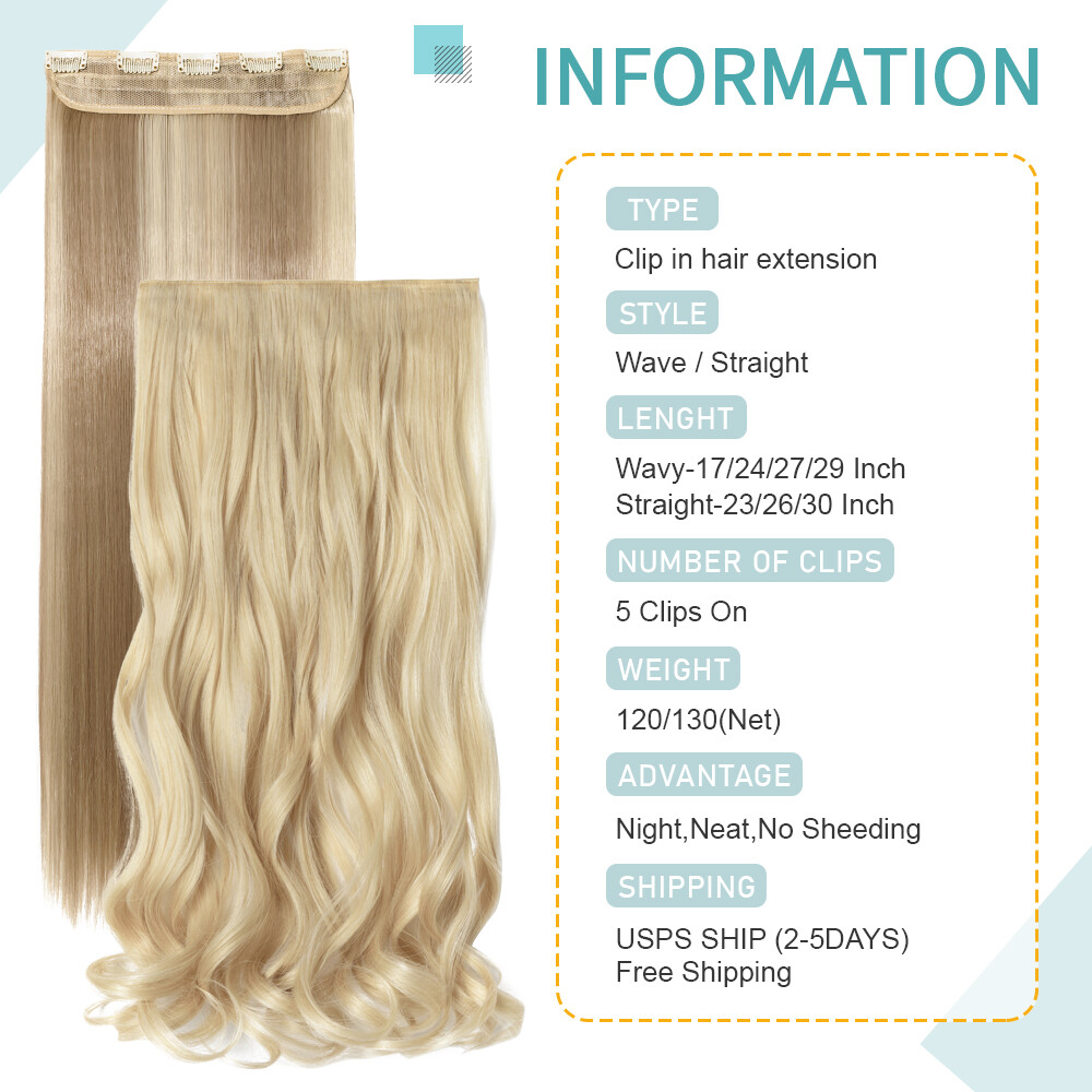 Soft Silky One Piece 100% As Human Hair Clip In 3/4 Full Head Extensions  THICK | eBay