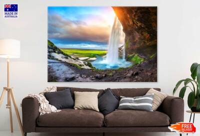 Seljalandsfoss Waterfall Wall Canvas Home Decor Australian Made Quality ...