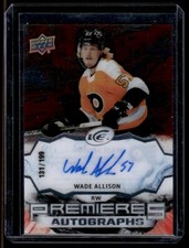 2021-22 Upper Deck Ice Premieres Autograph Wade Allison RC Auto 131/199