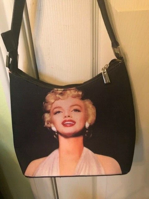 Marilyn Monroe bag with Long strap Zipped pocket on the back