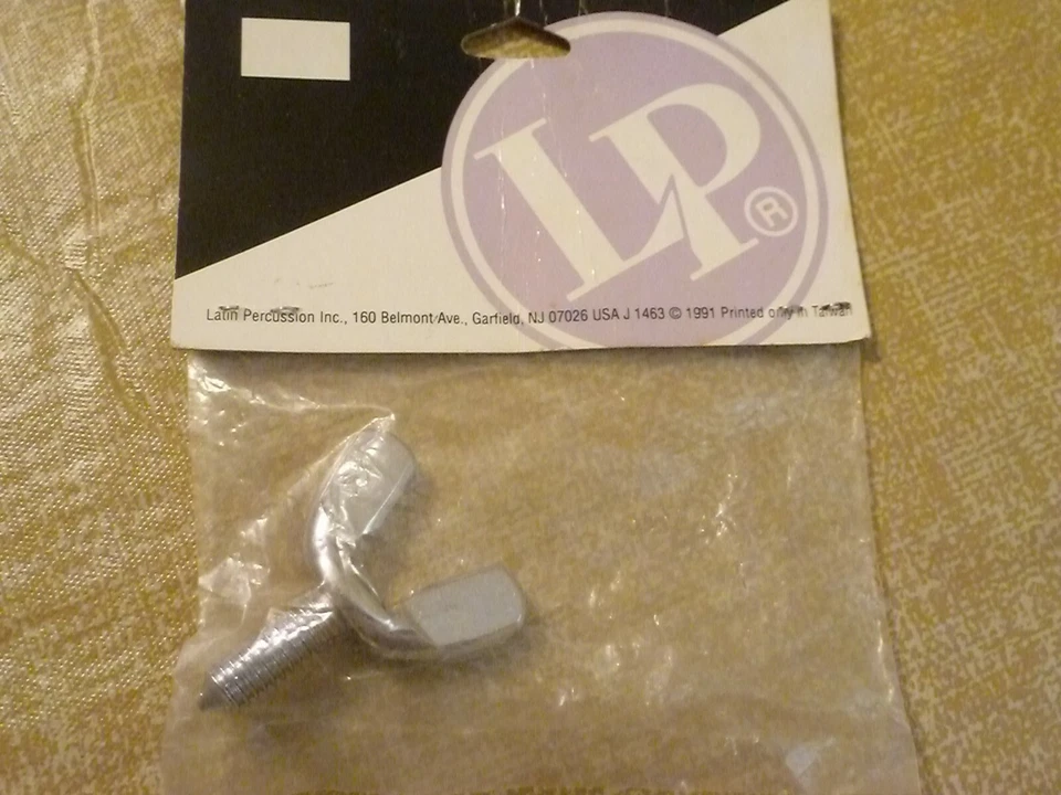 LP LATIN PERCUSSION COWBELL WING SCREW - LP 307 - NEW OLD STOCK - ORIGINAL BAG - Image 3 of 4
