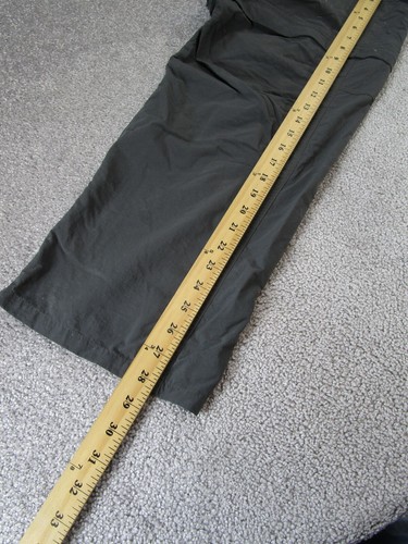 REI Pants Mens Large Gray Lightweight Nylon Cargo Pockets Convertible Hiking * - Picture 7 of 14