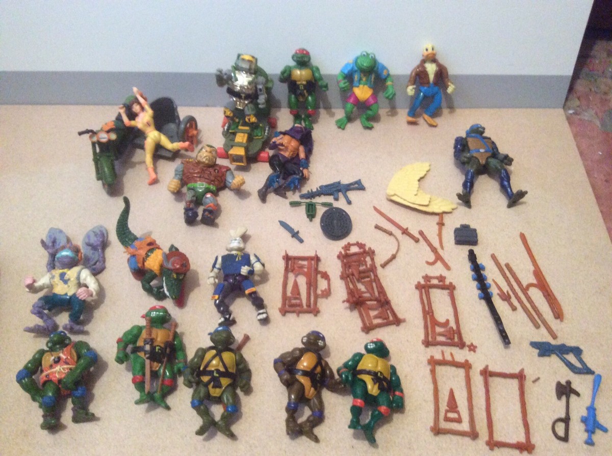 Vintage Teenage Mutant Ninja Turtles TMNT Bundle Playmates Hasbro