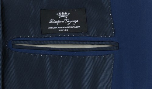 Principe d'Eleganza Navy Blue 160's Sportcoat - 38/48 - (VIRGA23900207) - Picture 4 of 4