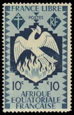 FRENCH EQUATORIAL AFRICA 143 - Phoenix Rising  (pb38714)