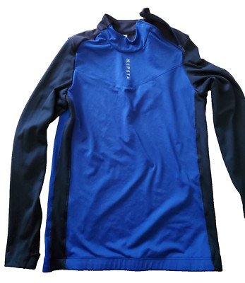 langarm trainingsshirt jungen blau 10 jahre marke: kipsta