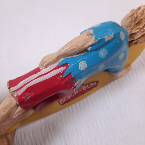 Vintage Anheuser Busch Beach Bum Blonde Ale Surfer dude draft Beer Tap Handle - Picture 12 of 14