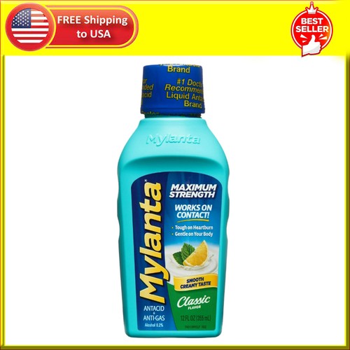 Mylanta Liquid Maximum Strength Classic 12 Oz