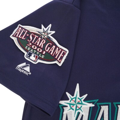 Navy Blue Seattle Mariners Ichiro Suzuki Jersey Sz. S