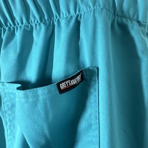 GREY'S ANATOMY BARCO SCRUB PANTS WOMENS SIZE XL TEAL DRAWSTRING - Picture 11 of 19