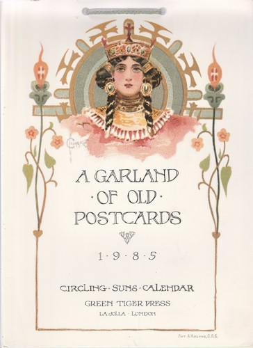 1985  CALENDAR FEATURING "A GARLAND OF OLD POSTCARDS"  - Afbeelding 1 van 2