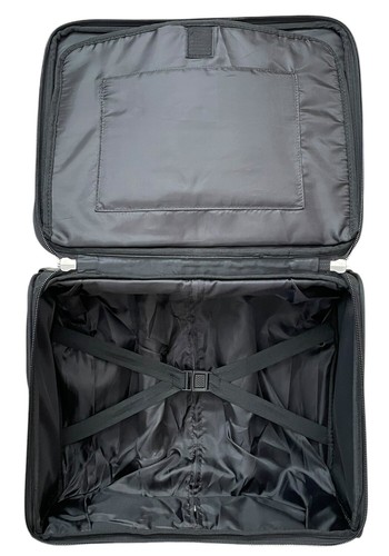 Denco Luggage Rolling Wheeled Black Nylon Overnight Bag Suitcase Atlanta Braves - Picture 15 of 23