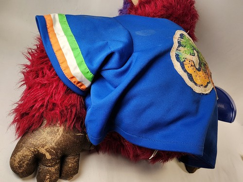 Vintage My Pet Football Monster 1986 AMTOY RARE Plush Toy Helmet Jersey No Cuffs - Picture 12 of 17
