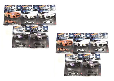 Set of 10 - Hot Wheels Fast & Furious Premium 2023 HNW46