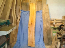   wild cherry live edge slab,  76" long, 12" wide,  2 7/8" thick 