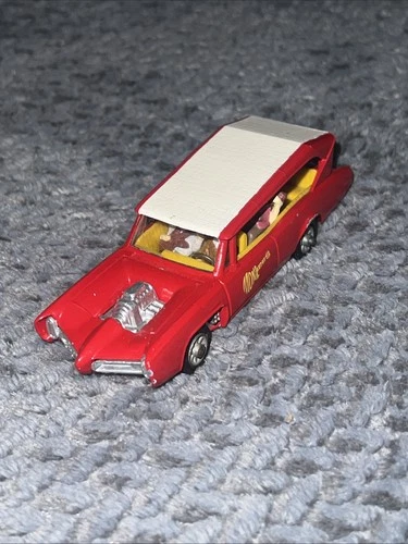 Corgi Toys Monkeemobile Red Vintage 1960s No.277 Mint Con + All 4 Figures #9