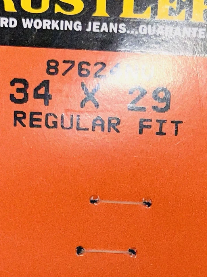 RAW DENIM VINTAGE DEAD-STOCK NWT 34x29 Made In USA-Heavyweight Jean-RARE-NICE! - Image 4 of 4