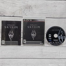 Elder Scrolls V: Skyrim (Playstation 3, 2011) No Map Complete | CIB | Tested