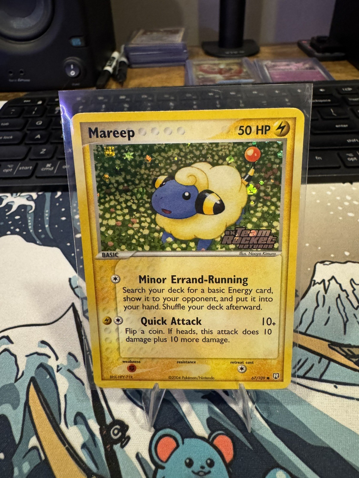 Mareep 67/109 Team Rocket Returns Reverse Holo Stamp Pokemon